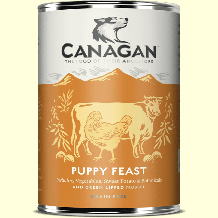 カナガンドッグフード チキン&ビーフ 子犬用 缶詰